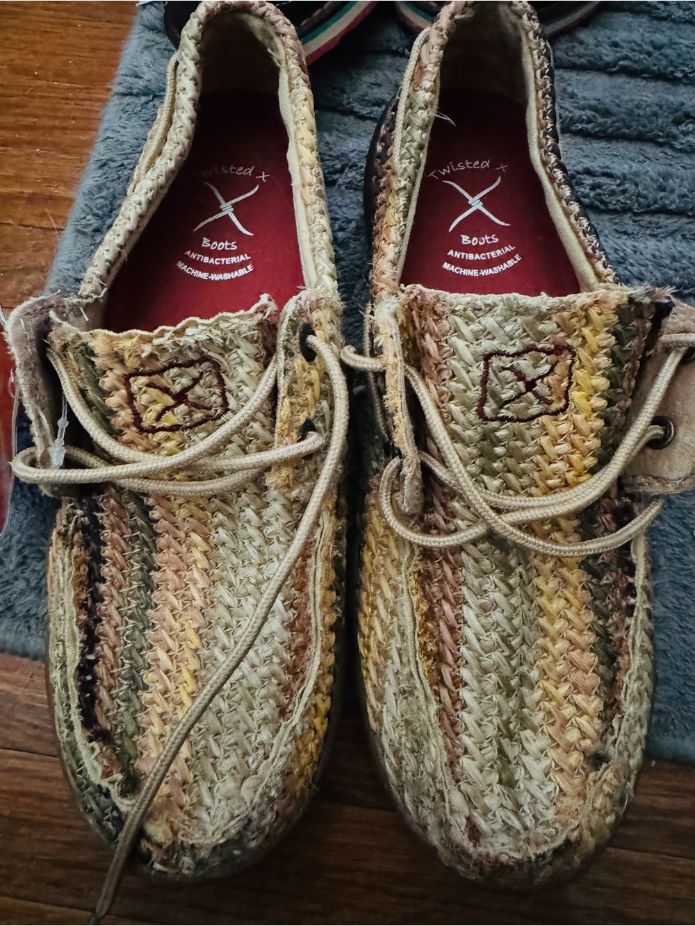 Twisted X Men's Multicolor Woven Moccasin-Style Slip-Ons